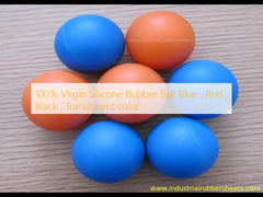 100% Virgin Silikonkautschuk-Ball Blau, Rot, Schwarz, Transluzent