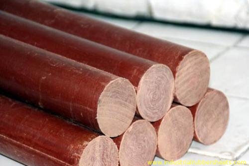 Bakelite Rod Phenolic Rod with 1.25-1.40g/cm3 Density 78Mpa Tensile Strength and 138Mpa Compression Strength