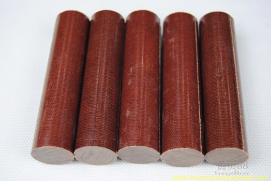 Bakelite Rod Phenolic Rod with 1.25-1.40g/cm3 Density 78Mpa Tensile Strength and 138Mpa Compression Strength