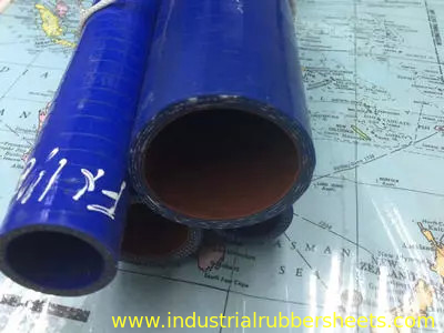 Blue Id 6mm Silicone Braided Hose , High Temperature Silicone Rubber Tubing