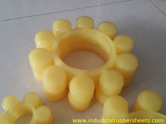 Standard Size Polyurethane Coupling with 90-98 Shore A Hardness and Yellow Color for MT Shafts