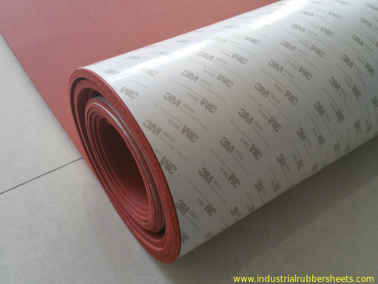 1 - 10mm x 1 - 1.5m x 10m Silicone Foam Sheet , Silicone Sponge Sheet Backing Adhesive 3M Gule