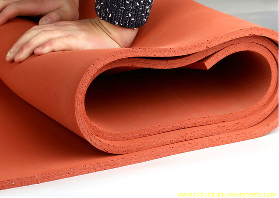 1 - 10mm x 1 - 1.5m x 10m Silicone Foam Sheet , Silicone Sponge Sheet Backing Adhesive 3M Gule