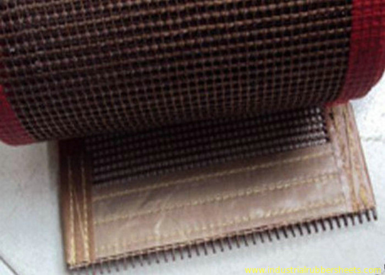 Masche 10 x 10mm, PTFEmaschen-Förderband des Hitzebeständigkeits-Nahrungsmittelgrad-PTFE