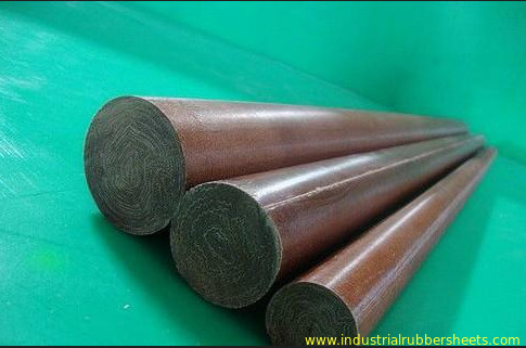 Bakelite Rod Phenolic Rod with 1.25-1.40g/cm3 Density 78Mpa Tensile Strength and 138Mpa Compression Strength
