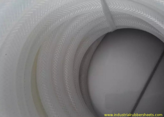 Nahrungsmittelgrad-verstärken transparentes Silikon-Rohr/Silikon-Schlauch mit Polyester-Material