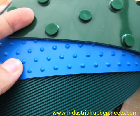 1 Falten-Grün-PVC-Förderband-Material industriell für die Tabak-Herstellung