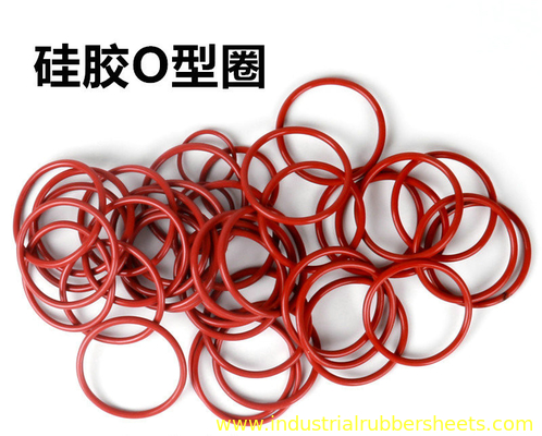 Red Silicone O Rings 10 Bar Pressure 30-60% Compression Set