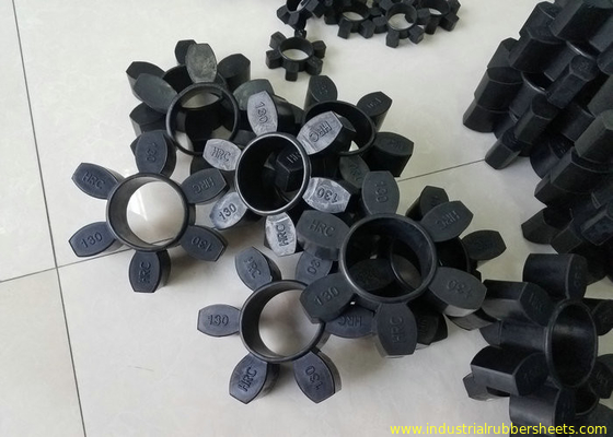 Schwarze Polyurethan-Koppelung, HRC-Gummikoppelung mit Dehnfestigkeit 8Mpa