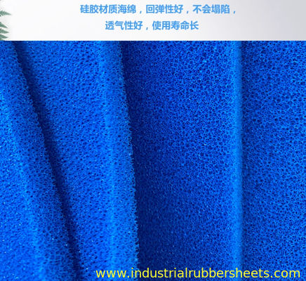 Silicone Sponge Rubber Sheet with Double Impression Fabric Surface and 10-30 Shore A Hardness for -60°C to +260°C Applications