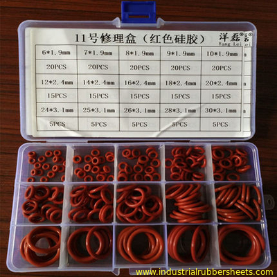 Rote Farbo-ring Dichtungs-Ausrüstung/kleines O-Ring Ausrüstungs-Jungfrau-Silikon-Material