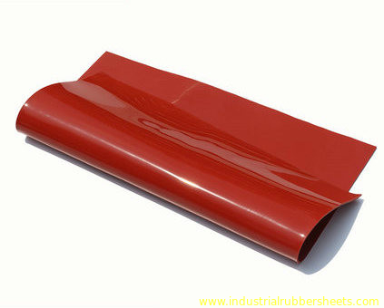 rotes Silikon-Blatt der Dichte-1.25g/Cm3/wasserdichte GummiDehnfestigkeit des blatt-7.5Mpa