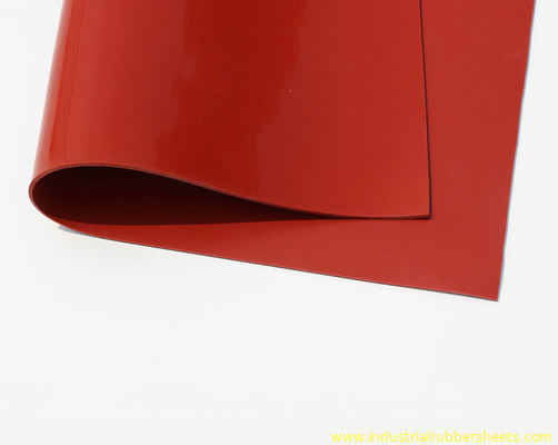 rotes Silikon-Blatt der Dichte-1.25g/Cm3/wasserdichte GummiDehnfestigkeit des blatt-7.5Mpa