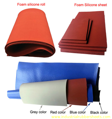 Silikon-Schwamm-Blatt-Silikon-Schaum-Blatt-Gummischwamm-Blatt mit rotem weißem schwarzem Grey Color
