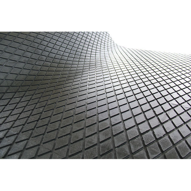 Schwarzer industrieller Kontrolleur-Gummiblatt, rundes Knopf-Diamant