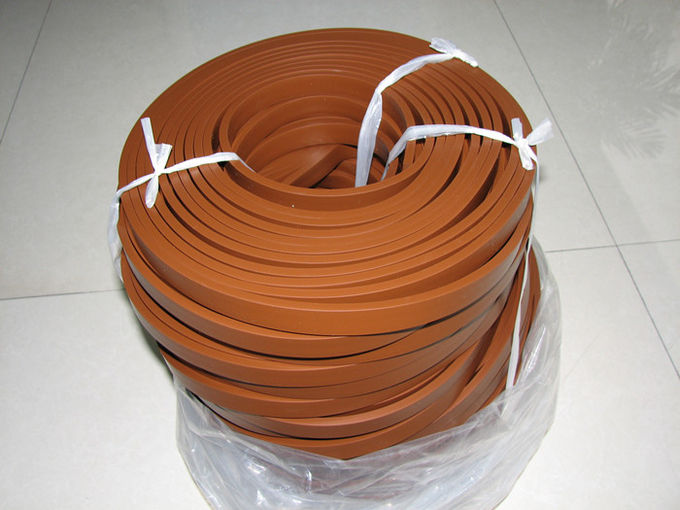 Brown-Silikon-Streifen-Nahrungsmittelgrad/Silikonkautschuk-Schnur ohne Geruch-hochfeste Stärke