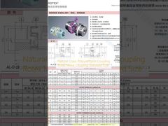 Naturfarbene Polyurethan-Kupplung, Rotex-Metallkupplung, Standardgröße