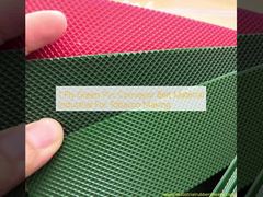 1 Falten-Grün-PVC-Förderband-Material industriell für die Tabak-Herstellung