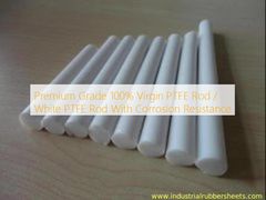 Premium Qualität 100% Reines PTFE-Stab / Weißer PTFE-Stab mit Korrosionsbeständigkeit