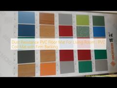 Staubresistente PVC-Bodenmatte für Wohnzimmer, PVC-Spulenmatte mit fester Rückseite