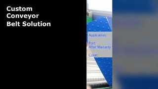 Kundenspezifisches weißes Förderband für den Materialtransport