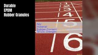 UV-beständiges EPDM-Gummigranulat mit hoher Dichte