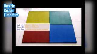 Strapazierfähige Gummi-Fußmatten mit Holzmaserung, 10–50 mm dick