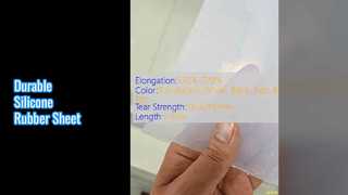 Silikonkautschukplatte, 3 mm, Zugfestigkeit 7,5–12,0 MPa