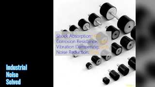 Gummi-Stoßdämpfer reduzieren Industrielärm