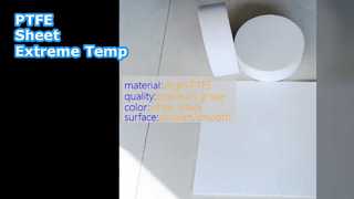 PTFE-Folie 20–30 MPa, weiß, schwarz, hohe Temperatur