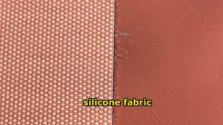 T0,75 mm x B1 m x L10 m, rotes silikonbeschichtetes Glasfasergewebe (Rogers-Stil)