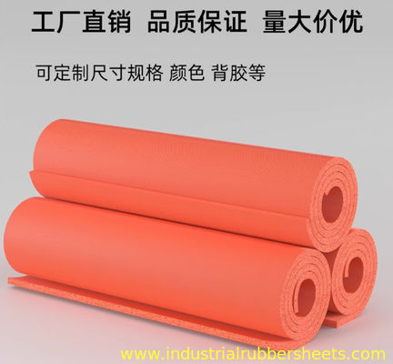 Closed Cell Silicone Sponge Sheet 20-25 Shore A with 0.8-50mm Thickness and High-Temperature Resistance