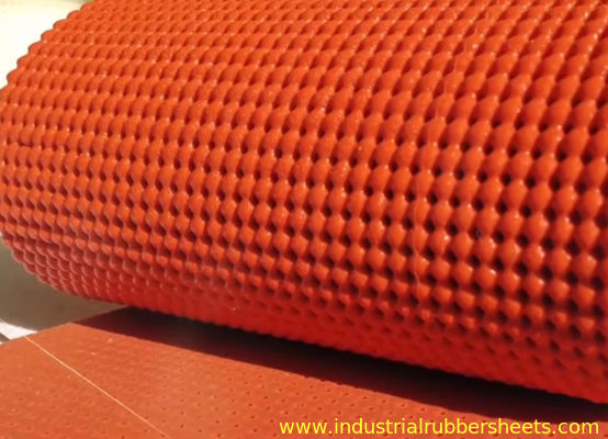 200psi Tensile Strength Perforated Silicone Foam Sheet with Double Impression Fabric Surface for Ironing Tables