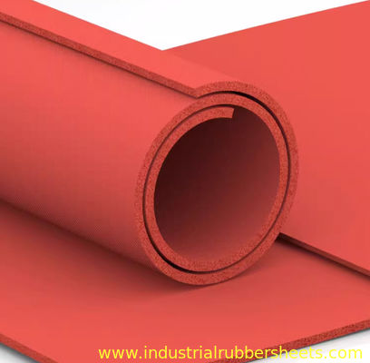 Closed Cell Silicone Sponge Sheet 20-25 Shore A with 0.8-50mm Thickness and High-Temperature Resistance
