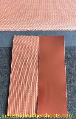 T0,75 mm x B1 m x L10 m, rotes silikonbeschichtetes Glasfasergewebe (Rogers-Stil)