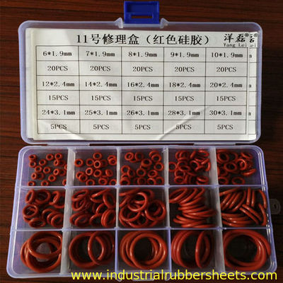 Rote Farbo-ring Dichtungs-Ausrüstung/kleines O-Ring Ausrüstungs-Jungfrau-Silikon-Material