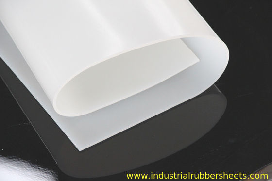 Thin Silicone Rubber Sheet with 0.1-0.8mm Thickness 60 Shore A Hardness and 7.5Mpa Tensile Strength